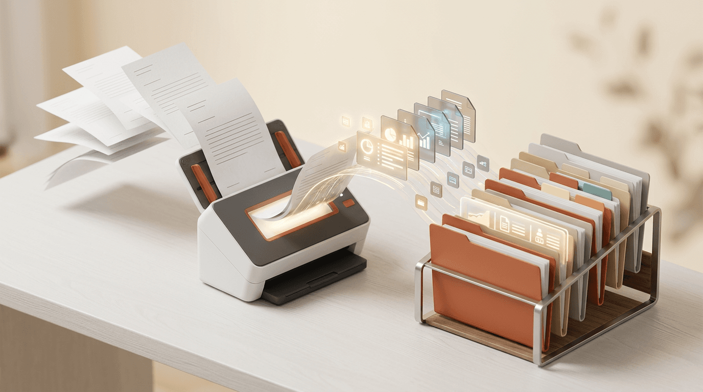 Documents & Data AI automation illustration